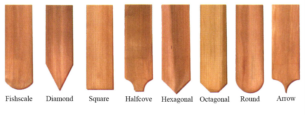 Decorative Cut Cedar Shingle Patterns